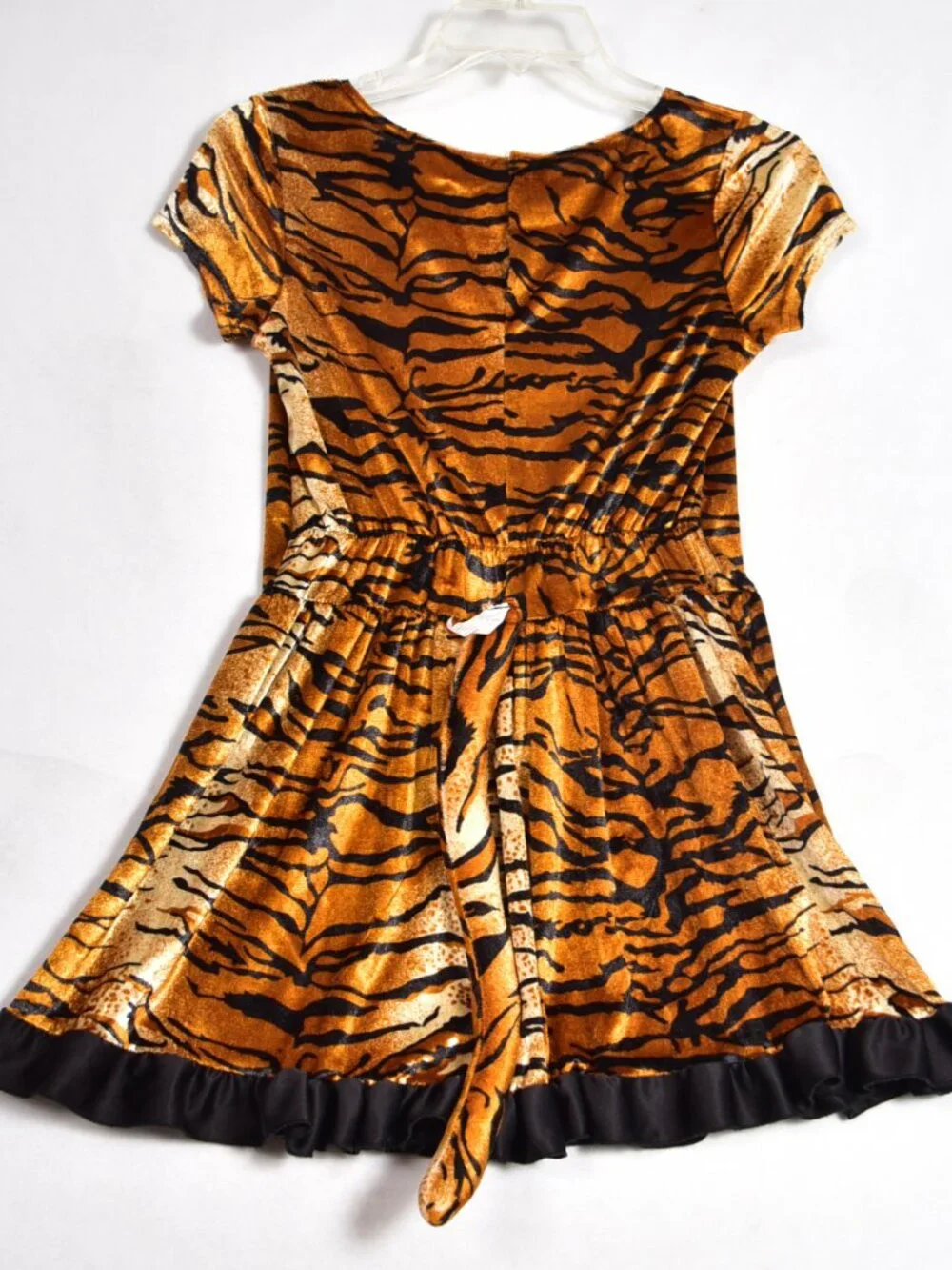 Tiger Girl Dress Costume Childs Size Large With Tail